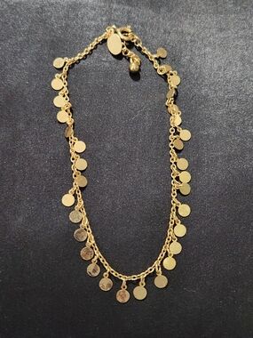Panama Jack Gold Disc Charm Anklet